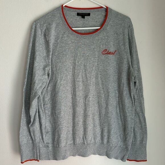 Banana Republic Women’s Ciao Italy vacation Europe crewneck sweater XL XUC! - Picture 2 of 8